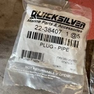 New Mercury Mercruiser Quicksilver Oem Part # 22-38407 1 Plug-pipe For 5X. Fixed Price $29.99.