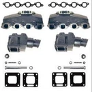 Mercruiser Chevy Marine 8.2 454 502 7.4L Exhaust Manifolds 4" Risers Elbows. Fixed Price $699.95.