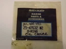 Quicksilver Mercruiser O-ring Seal 25-47632 Oil Cooler Oem Pack Of Each. Fixed Price $14.99.