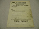 90-38973 1966 Mercury Mercruiser 1A 1B 1C E-z Shift Stern Drive Parts Manual. Fixed Price $16.95.