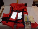 New* Stearns I600 Deluxe Merchant Mate Ii Life Vest, International Orange. Fixed Price $90.00.