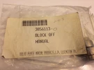 3856113 Volvo Penta Marine Block Off Plate Kit Oem. Fixed Price $10.00.