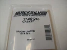 Mercury Quicksilver Mercruiser Gaskets 27-861246 Outboard Boat Motor. Fixed Price $12.95.