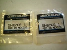 Quicksilver Mercury Quantity Two Of #53-822433 1 Rings, Free Freight. Fixed Price $9.95.