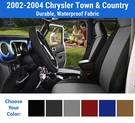 Genuine Neoprene Seat Covers For 2002-2004 Chrysler Town & Country. Fixed Price $270.00.