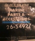 One New 26-54927 Genuine Quicksilver Mercury Oil Seals Oem Part. Fixed Price $24.99.