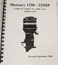 Mercury 125HP (1250E-SS, 1250EL-SS, 1250E-SS-1, EL-SS-1) 1969 Parts. Fixed Price $20.00.