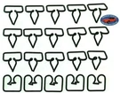 Ford Lincoln Mercury 1" Belt Vinyl Moulding Molding Trim Clips 20PC K. Fixed Price $20.89.