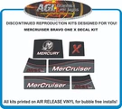 Mercury Bravo One X New Gen Outdrive Reproduction Decal Kit Mercruiser. Fixed Price $20.26.