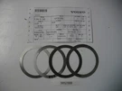 Volvo Penta Sterndrive 3852886 Shim Oem Pack Of 4 Each May Vary In Thickness. Fixed Price $18.99.