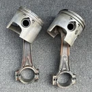 QTY2 Johnson Evinrude Omc Port Pistons Standard 0436860 V6 200 225 Hp. Fixed Price $50.00.