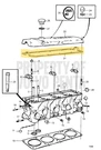 Genuine Volvo Penta 1378870 Valve Cover Gasket AQ125B AQ131 AQ151 230A 250A Nos. Fixed Price $25.50.