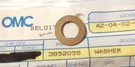 Omc Washer Nos 3852058 (L-9609). Fixed Price $5.40.