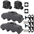 Mercruiser 7.4L 8.2L 454 502 Exhaust Manifold Package Set With 3" Riser Elbow. Fixed Price $799.00.