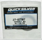 New Quicksilver Marine Boat Distributor Gasket Pack Of Part No. 27-87707. Fixed Price $15.99.