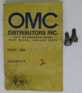 New Omc Outboard Marine Corp Oem Link Plate Screw Lot Of 2 Part No. 309816. Fixed Price $7.99.