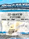 Quicksilver 22-864930 Water Rail Straight Fitting Nos. Fixed Price $14.99.