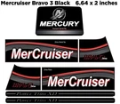 Mercruiser Bravo Three Self Adhesive Vinyl Waterproof Sticker Decal Trim Gray. Fixed Price $17.50.