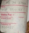 Volvo Penta Spacer Ring 854192, Sold Separate. Fixed Price $15.00.