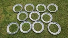 Lot Of 11 1949-1951 Mercury Stainless Beauty Rings For 15" Wheels Set Rims. Fixed Price $119.00.